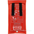 Silicon coated red large size fire blanket